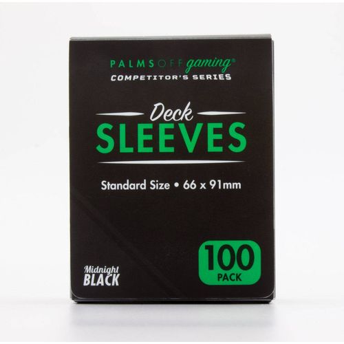 Palms Off Gaming - Midnight Black - Competitor's Series Deck Sleeves 100pc - PokéBox Australia