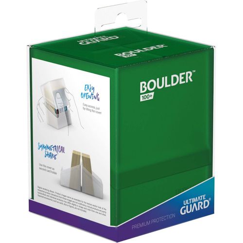 Ultimate Guard Boulder Deck Case 100+ Standard Size Emerald Deck Box - PokéBox Australia