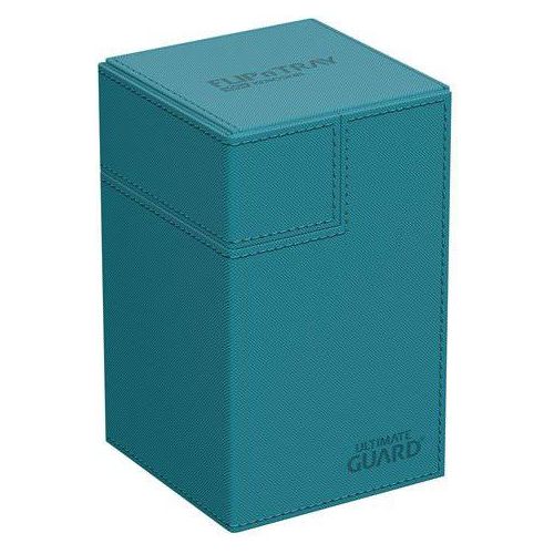 Ultimate Guard Flip n Tray 100+ XenoSkin Monocolor Petrol Deck Box - PokéBox Australia