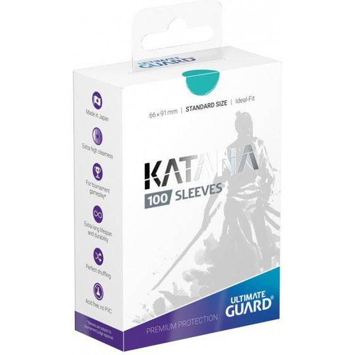 Ultimate Guard Katana Standard Size Sleeves Turquoise (100) - PokéBox Australia