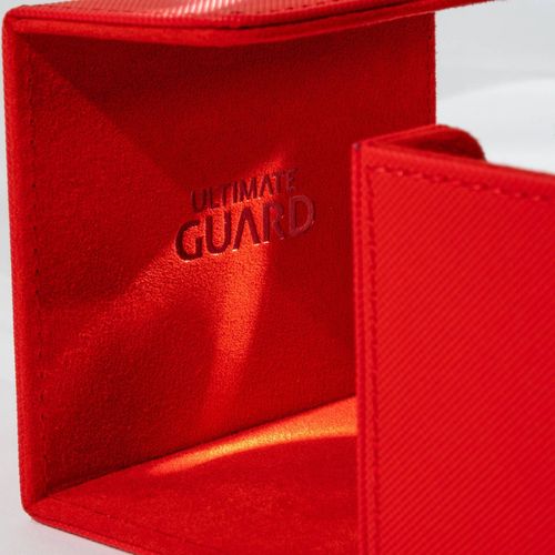 Ultimate Guard Sidewinder 100+ Xenoskin Monocolor Red Deck Box - PokéBox Australia