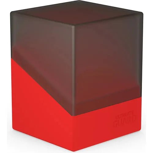 Ultimate Guard Synergy Boulder Deck Case 100+ Black/Red Deck Box - PokéBox Australia