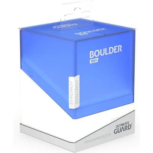 Ultimate Guard Synergy Boulder Deck Case 100+ Blue/White Deck Box - PokéBox Australia