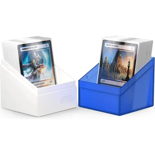 Ultimate Guard Synergy Boulder Deck Case 100+ Blue/White Deck Box - PokéBox Australia