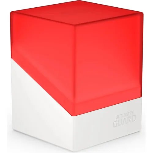 Ultimate Guard Synergy Boulder Deck Case 100+ Red/White Deck Box - PokéBox Australia