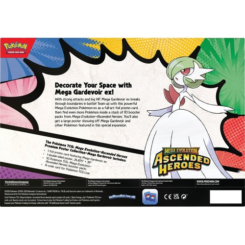 Pokémon TCG: Mega Evolution - Ascended Heroes Premium Poster Collection Box (Assorted) - PokéBox Australia