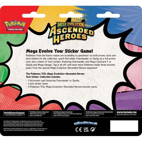 Pokémon TCG: Mega Evolution - Ascended Heroes Tech Sticker Collection (Assorted) - PokéBox Australia