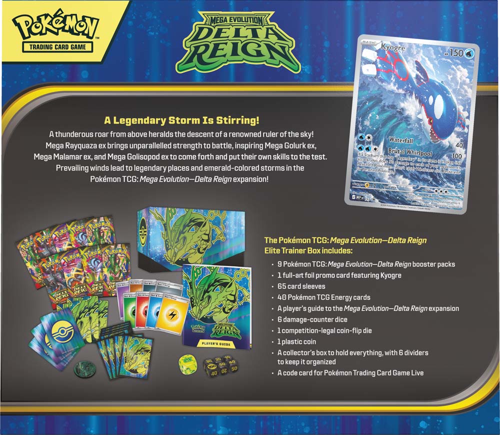 Pokemon TCG: Mega Evolution ME06 - Delta Reign Elite Trainer Box (ETB)