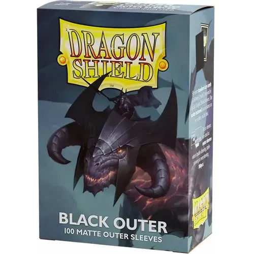 Dragon Shield - Outer Sleeves Black Matte 100 pack - PokéBox Australia