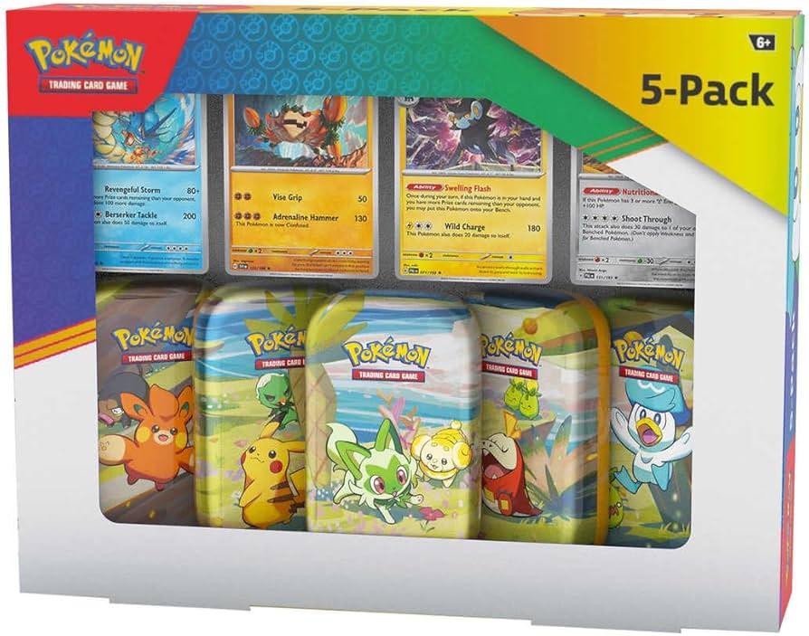 Pokémon TCG: Paldea Friends Mini-Tins 5-Pack - PokéBox Australia