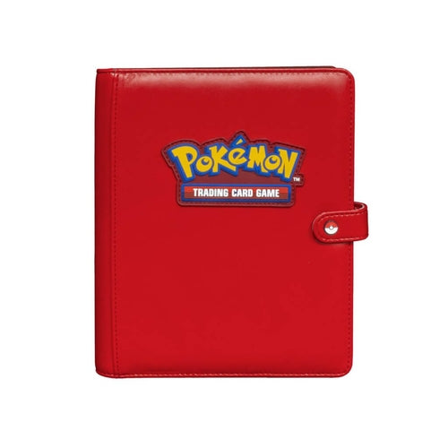 ULTRA PRO Pokémon Premium Red Snap Binder - 4 Pocket - PokéBox Australia