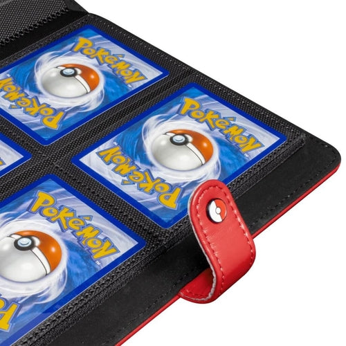 ULTRA PRO Pokémon Premium Red Snap Binder - 4 Pocket - PokéBox Australia