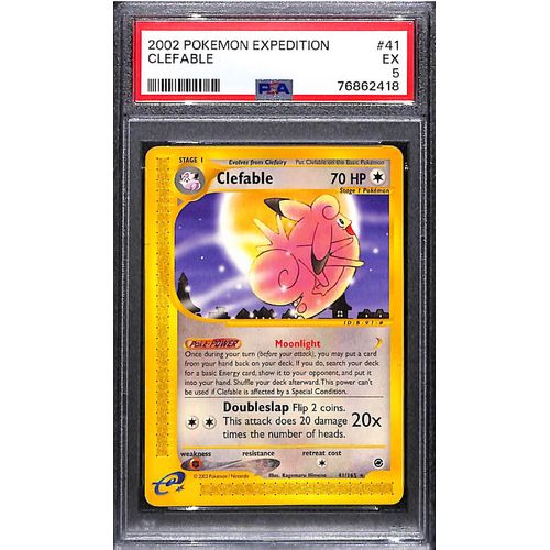 PSA 5 Clefable 41/165 - 2002 Pokemon Expedition