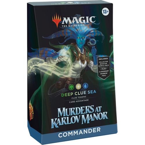 Magic The Gathering | Murder at Karlov Manor Commander Deck - Deep Clue Sea (Green/White/Blue) - PokéBox Australia