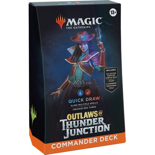 Magic The Gathering | Outlaws of Thunder Junction Commander Deck - Quick Draw (Blue/Red) - PokéBox Australia