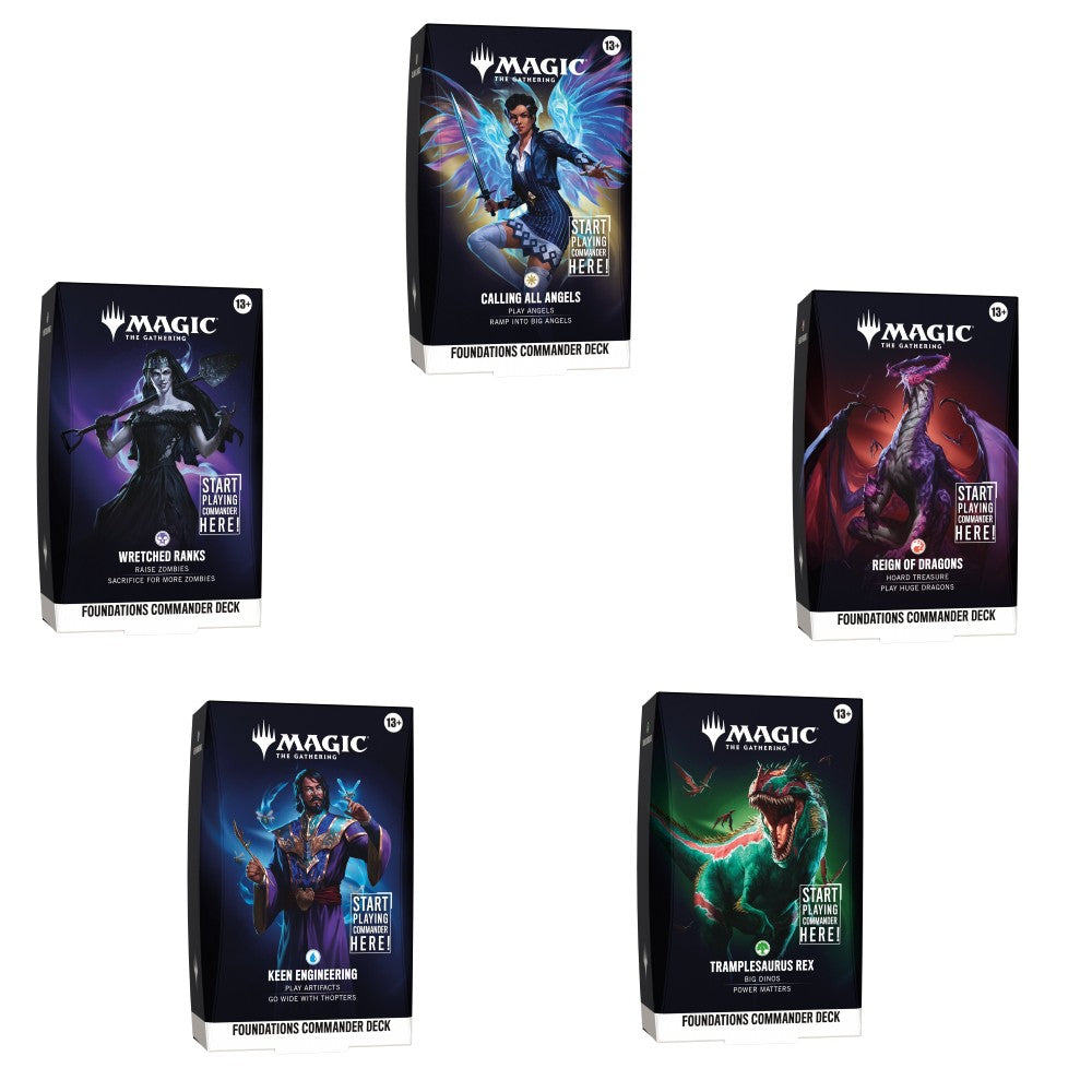 Magic The Gathering | Foundations - Starter Commander Deck Display - PokéBox Australia