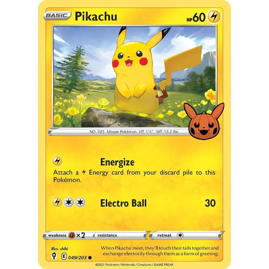 Pikachu (049/203) (Trick or Trade BOOster Bundle) - PokéBox Australia