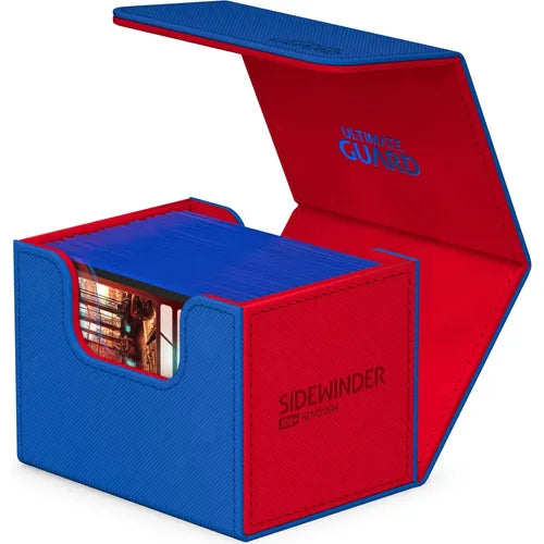 Ultimate Guard Synergy Sidewinder 100+ Blue/Red Deck Box - PokéBox Australia