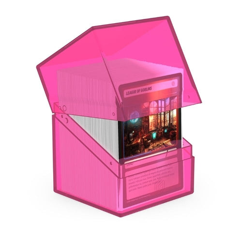 Ultimate Guard: Deck Box – Boulder 100+ – Clear: Rhodonite - PokéBox Australia