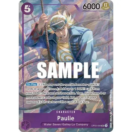 Paulie OP03-066 SR (Alternate Art) - One Piece Card Game Pillars of Strength - PokéBox Australia