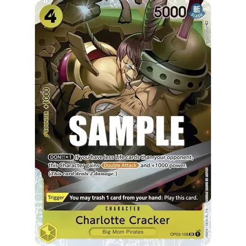 Charlotte Cracker OP03-108 SR - One Piece Card Game Pillars of Strength - PokéBox Australia