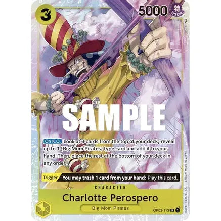 Charlotte Perospero OP03-113 SR - One Piece Card Game Pillars of Strength - PokéBox Australia