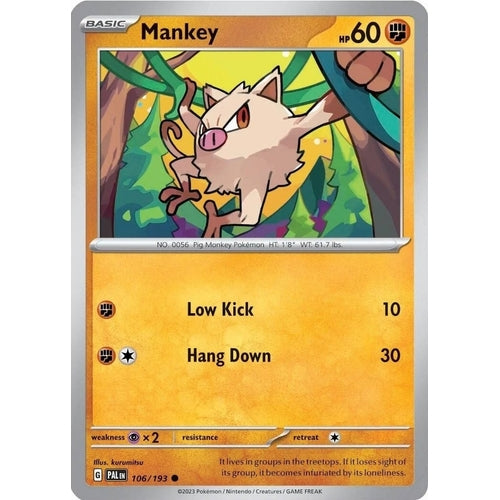 Mankey - 106/193 (Cosmos Holo) (106/193) (Miscellaneous Cards & Products) - PokéBox Australia