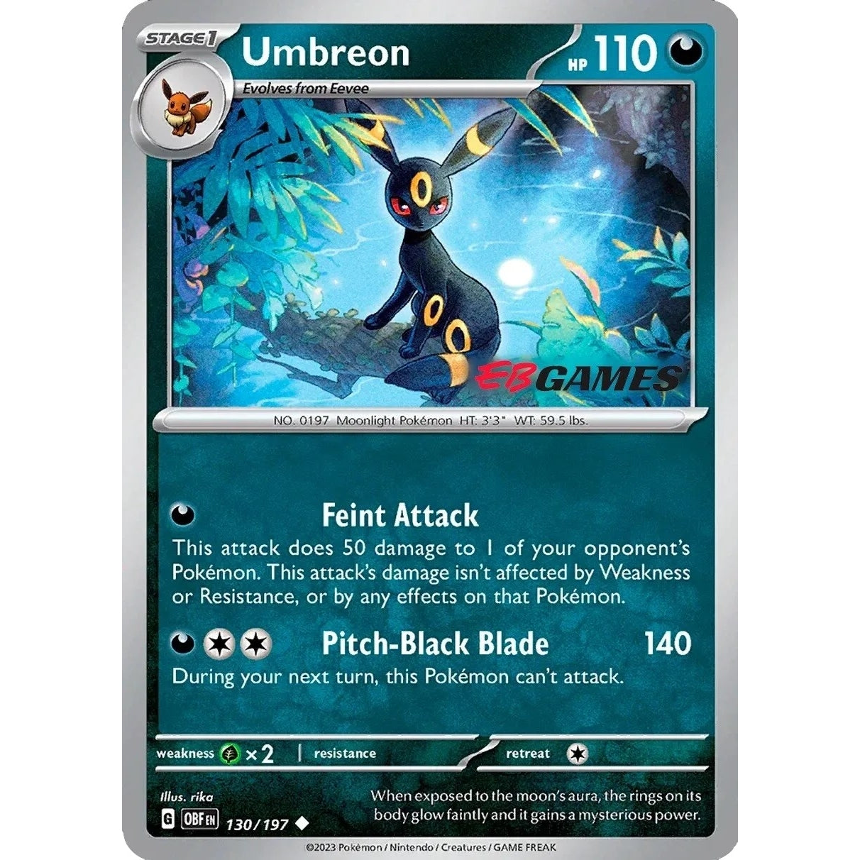 Umbreon - 130/197 (EBGames Exclusive) (130/197) (Miscellaneous Cards & Products) - PokéBox Australia