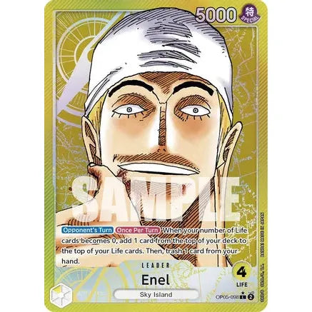 Enel OP05-098 L (Alternate Art) - One Piece Card Game Awakening of the New Era - PokéBox Australia
