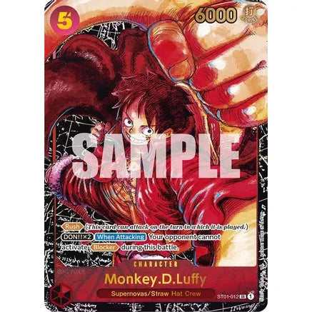 Monkey.D.Luffy ST01-012 SR (Alternate Art) - One Piece Card Game Awakening of the New Era - PokéBox Australia