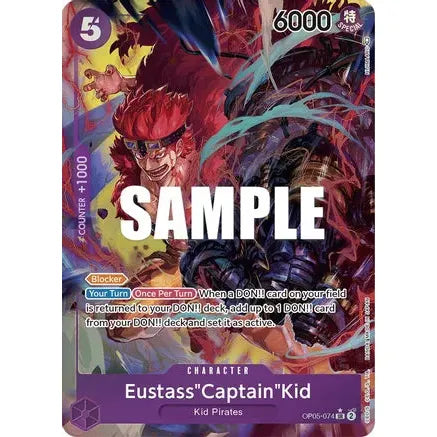 Eustass"Captain"Kid OP05-074 SR (Alternate Art) - One Piece Card Game Awakening of the New Era - PokéBox Australia