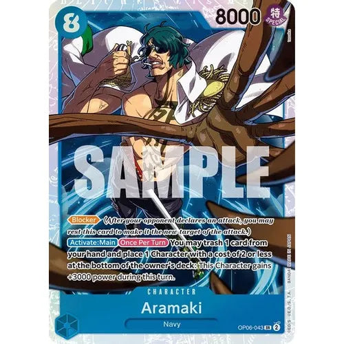 Aramaki OP06-043 SR - One Piece Card Game Wings of the Captain - PokéBox Australia