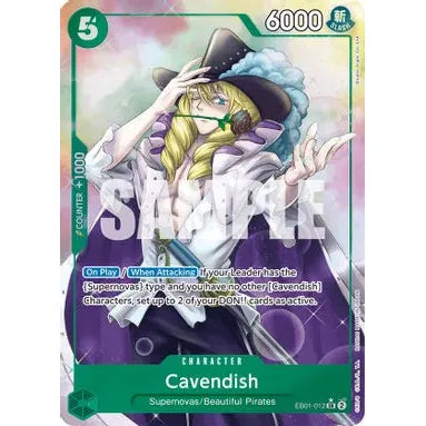 Cavendish EB01-012 SR (Alternate) - One Piece Card Game Memorial Collection - PokéBox Australia
