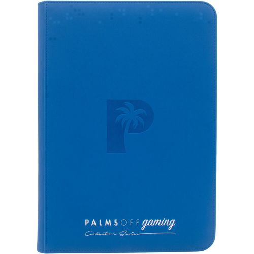 Palms Off Gaming - Collector's Series TOP LOADER Zip Binder - Blue (216 Capacity) - PokéBox Australia