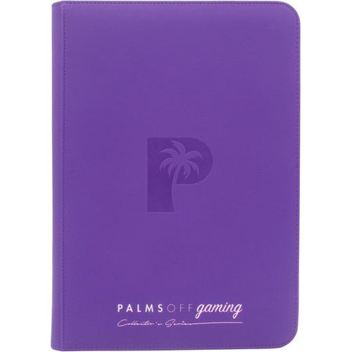 Palms Off Gaming - Collector's Series TOP LOADER Zip Binder - Purple (216 Capacity) - PokéBox Australia