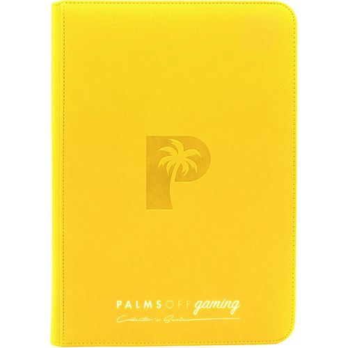 Palms Off Gaming - Collector's Series TOP LOADER Zip Binder - Yellow (216 Capacity) - PokéBox Australia