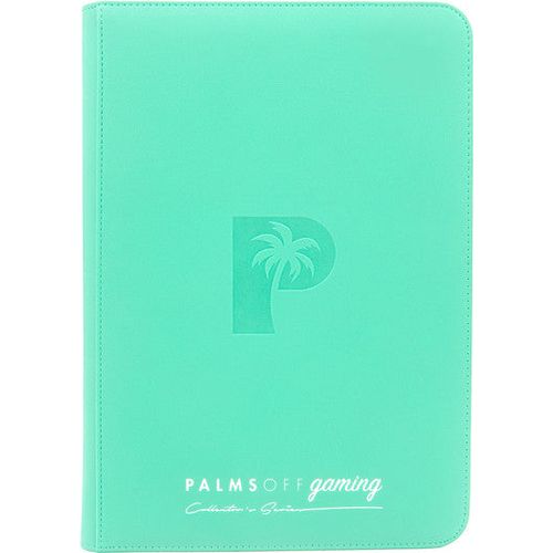 Palms Off Gaming - Collector's Series TOP LOADER Zip Binder - Turquoise (216 Capacity) - PokéBox Australia