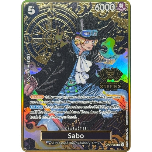Sabo (One Piece Japanese Version 2nd Anniversary Set) (OP04-083) [One Piece Promotion Cards] - PokéBox Australia