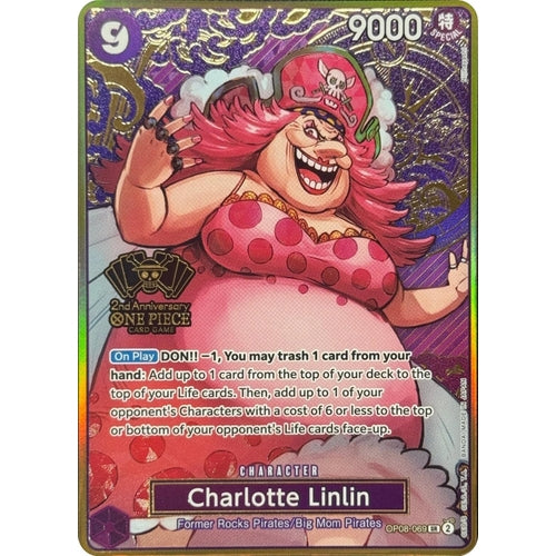 Charlotte Linlin (One Piece Japanese Version 2nd Anniversary Set) (OP08-069) [One Piece Promotion Cards] - PokéBox Australia