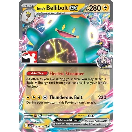 Iono's Bellibolt ex (053/159) (Prize Pack Series Cards) - PokéBox Australia