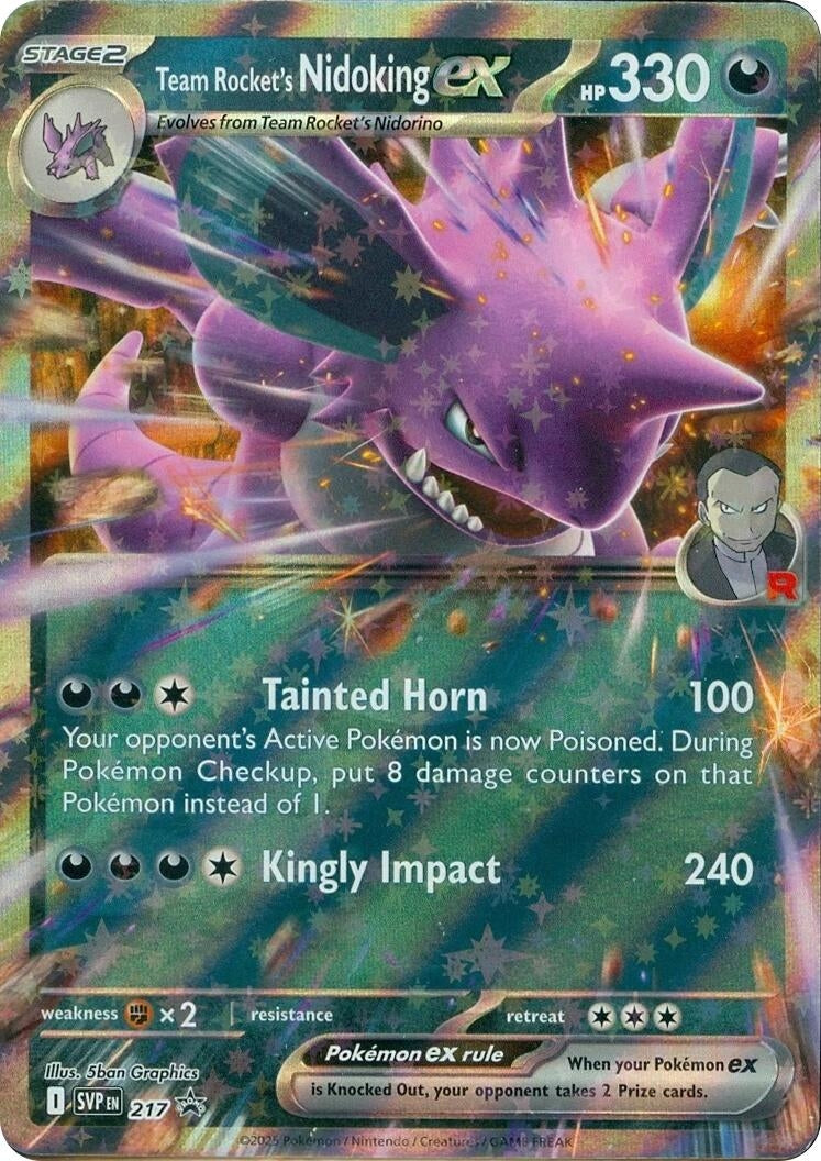 Team Rocket's Nidoking ex - 217 (217) (SV: Scarlet & Violet Promo Cards) - PokéBox Australia