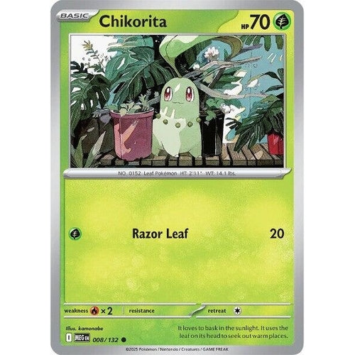 Chikorita (008/132) (ME01: Mega Evolution) - PokéBox Australia