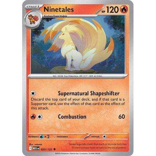 Ninetales (020/132) (ME01: Mega Evolution) - PokéBox Australia