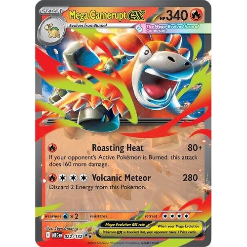 Mega Camerupt ex (022/132) (ME01: Mega Evolution) - PokéBox Australia