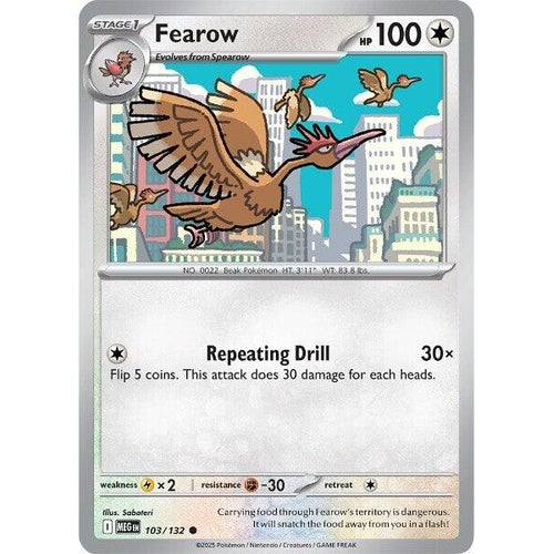 Fearow (103/132) (ME01: Mega Evolution) - PokéBox Australia