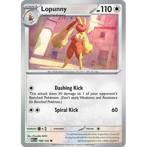 Lopunny (108/132) (ME01: Mega Evolution) - PokéBox Australia
