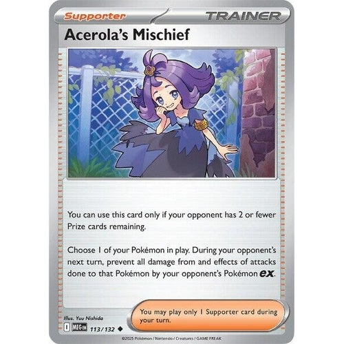 Acerola's Mischief (113/132) (ME01: Mega Evolution) - PokéBox Australia