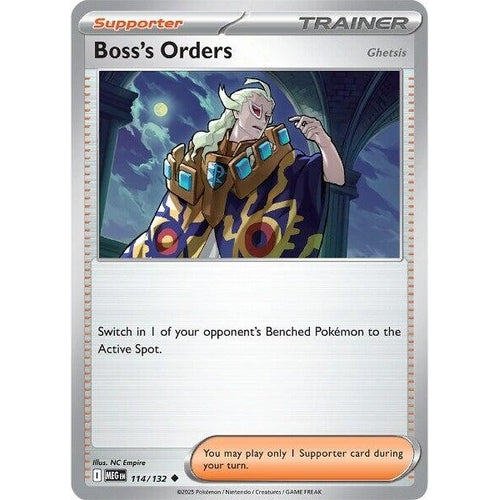 Boss's Orders [Ghetsis] (114/132) (ME01: Mega Evolution) - PokéBox Australia
