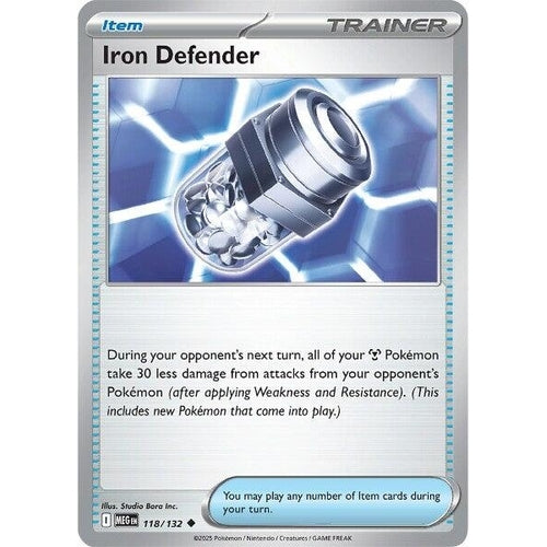 Iron Defender (118/132) (ME01: Mega Evolution) - PokéBox Australia