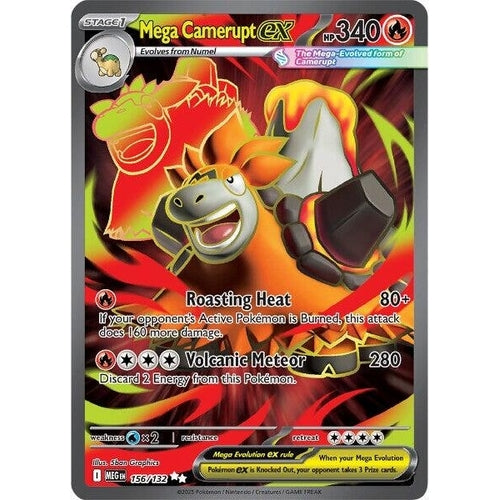 Mega Camerupt ex (156/132) (ME01: Mega Evolution) - PokéBox Australia